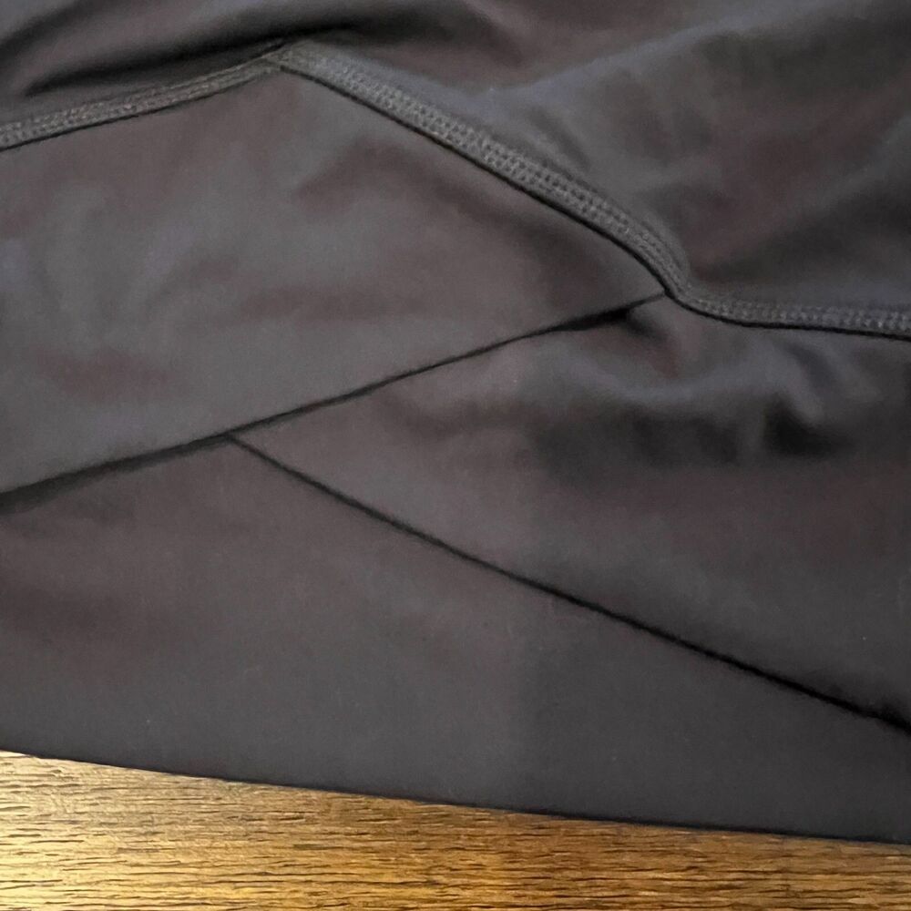 Gymshark Black Crossover Crop Top Activewear Women's Size small long sleeve - Picture 3 of 11